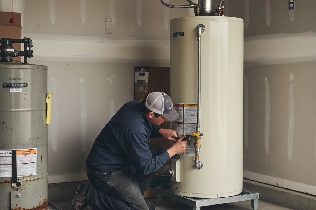 Water heater and shutoff valve replacement in Tavernier